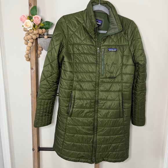 Patagonia Parka Nomad Green Jacket Size Small - Picture 13 of 14